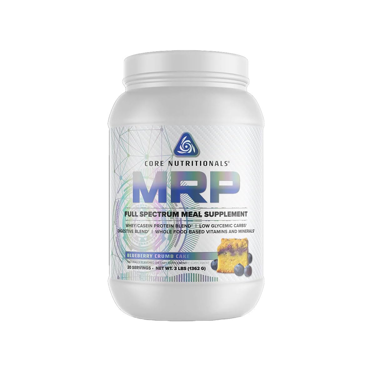 Core Nutritionals MRP Full Spectrum Meal Replacement Protein Powder, 3 lb, 48 Servings