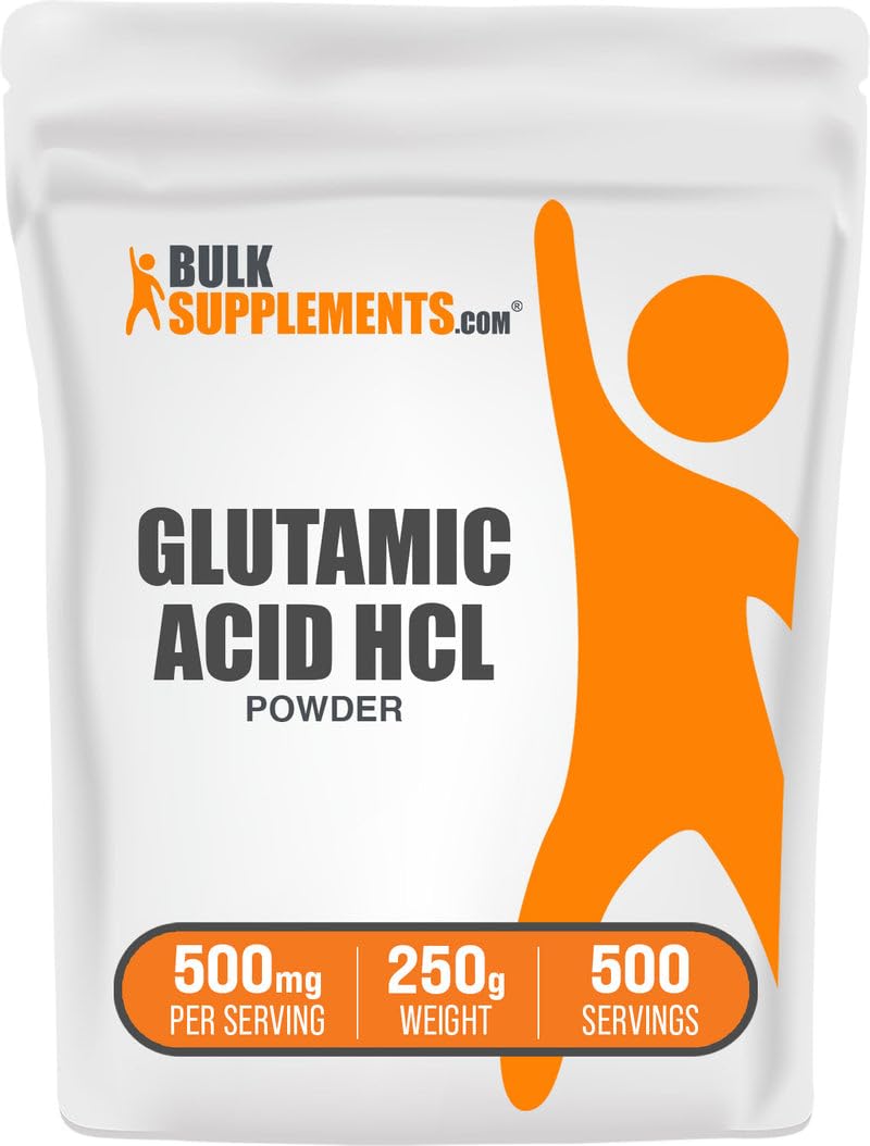 BulkSupplements L-Glutamic Acid HCl Powder 8.82 oz