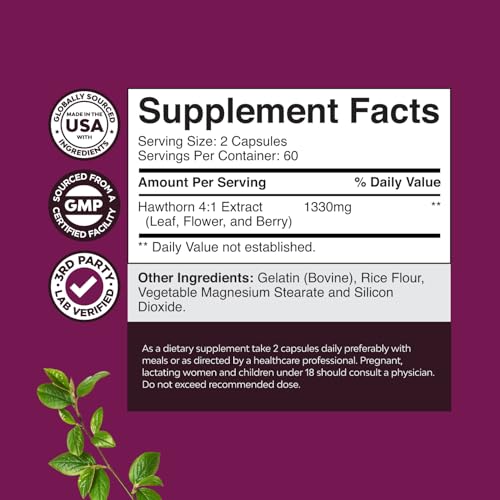 Natures Craft Hawthorn Berry Capsules