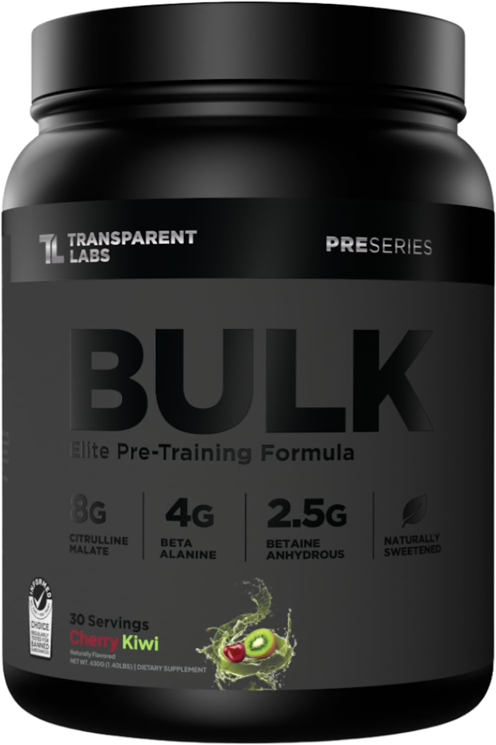 Transparent Labs Bulk Black Pre Workout Powder 22.22