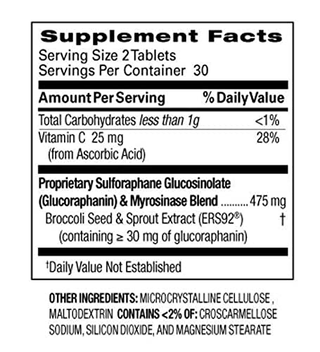 AVMACOL Sulforaphane Supplement with Myrosinase Tablets, 120 Tablets