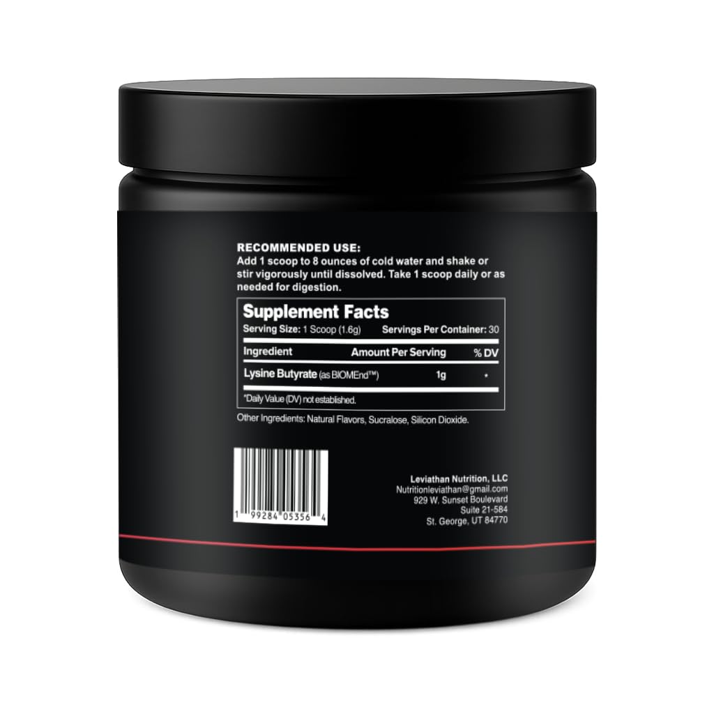 Leviathan Nutrition Bloat Support with BIOMend Powder, 1.69