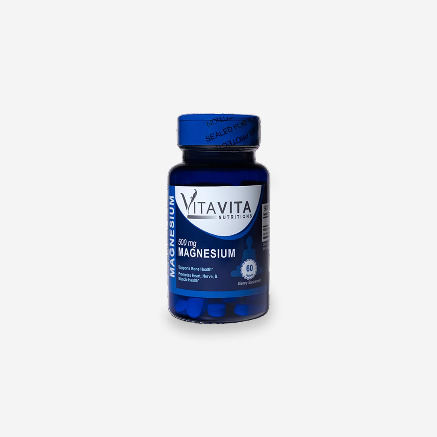 VitaVita Nutritions Magnesium 500mg Tablets, 60 Tablets