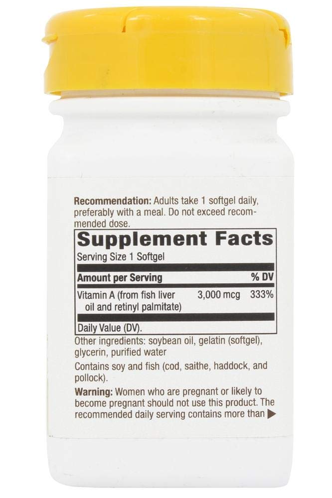Nature's Way Vitamin A Softgel 100 Softgels