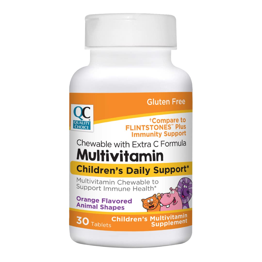 Quality Choice Children's Multivitamin with Extra Vitamin C Tablet, 30 Count
