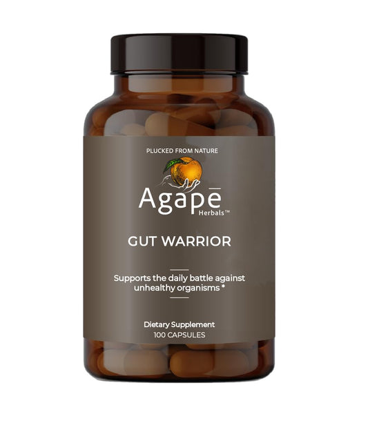 All In Nutritionals Agapé Herbals Gut Warrior Capsules 100