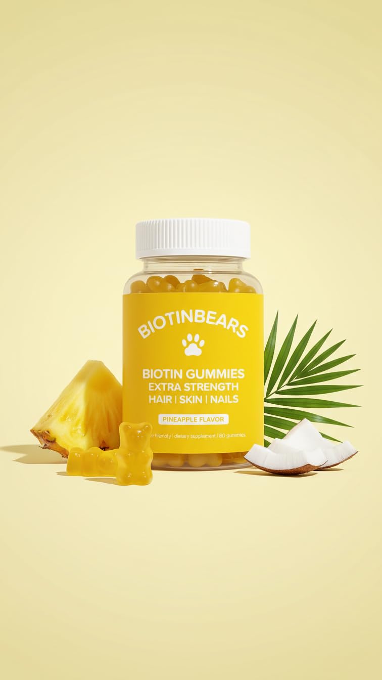 Curvy Body Bears BiotinBears Extra Strength Biotin Gummies, 60 Gummies