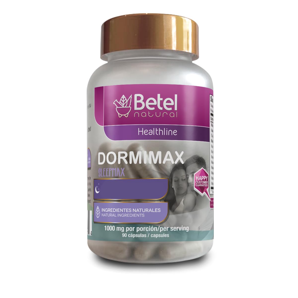 Betel Natural Dormimax Natural Herbs with Melatonin, 90 Capsules