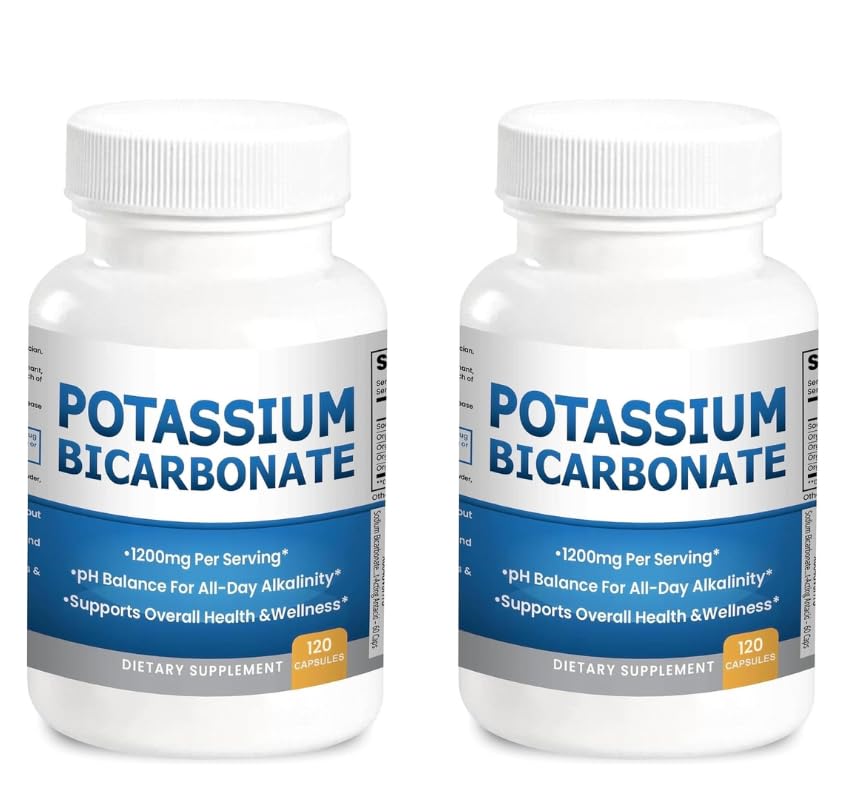 Kidney Restore Potassium Bicarbonate Supplement Capsules, 240 Capsules
