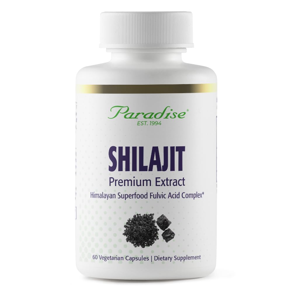 Paradise Herbs Shilajit Extract Capsules, 60 Count