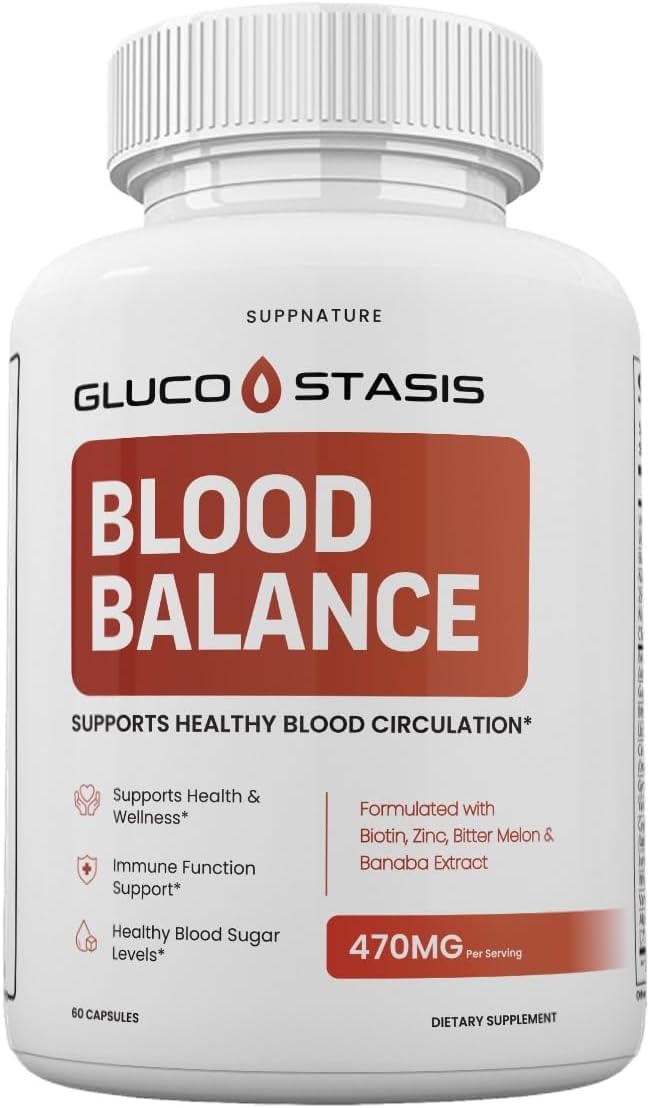 SuppNature Gluco Stasis Capsules, 60 Count