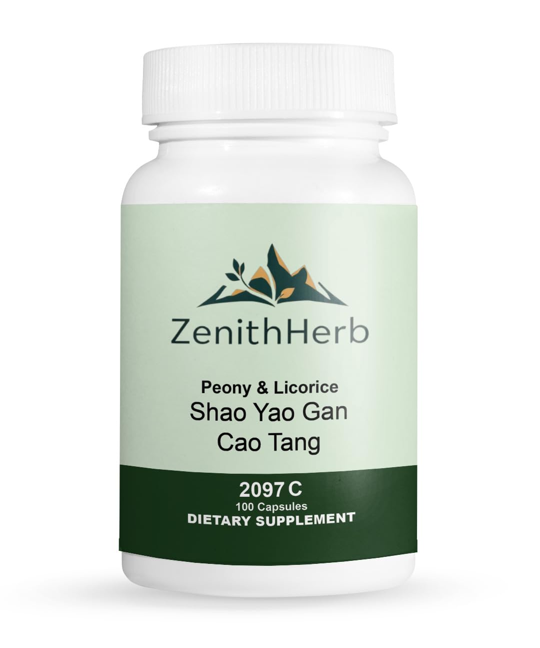 ZenithHerb Peony & Licorice Shao Yao Gan Cao Tang Herbal Supplement, 100 Capsules