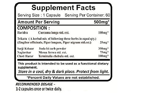 Planet Ayurveda Pile Off 500mg Veg Capsules, 2 Bottles