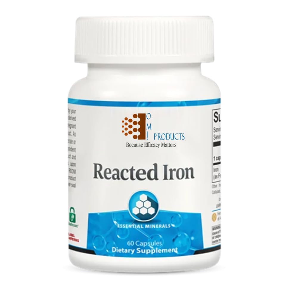 OM! Reacted Iron Capsules 60 Capsules