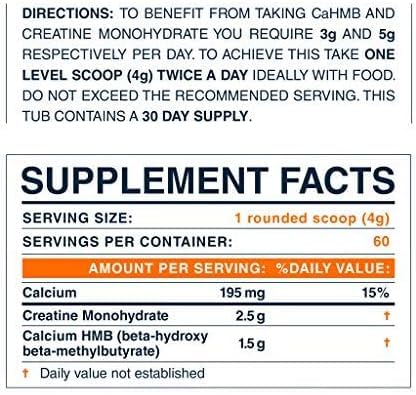Blonyx HMB + Creatine Supplement Powder 8.46 oz