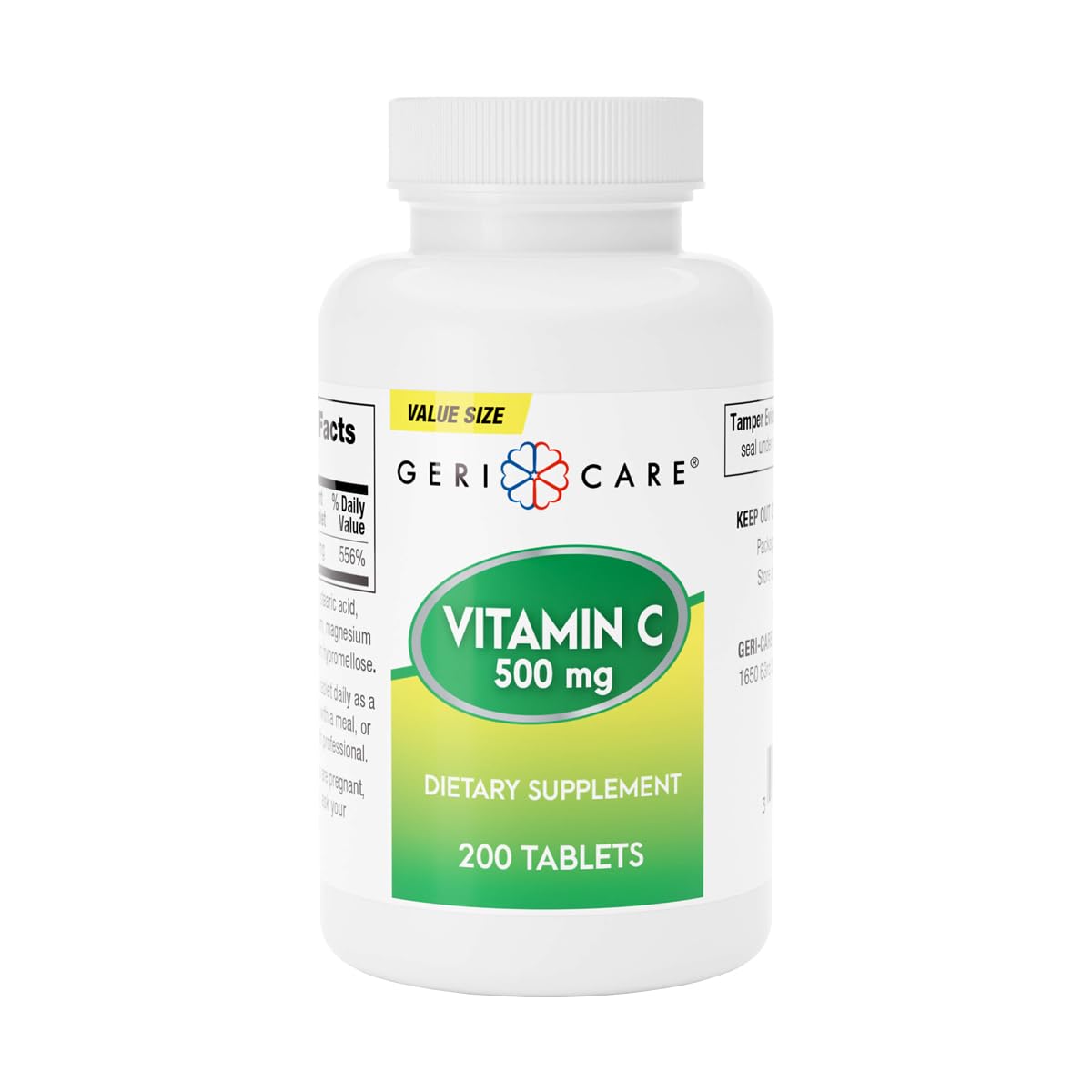 GeriCare Vitamin C 500 mg Tablets, 200 Count