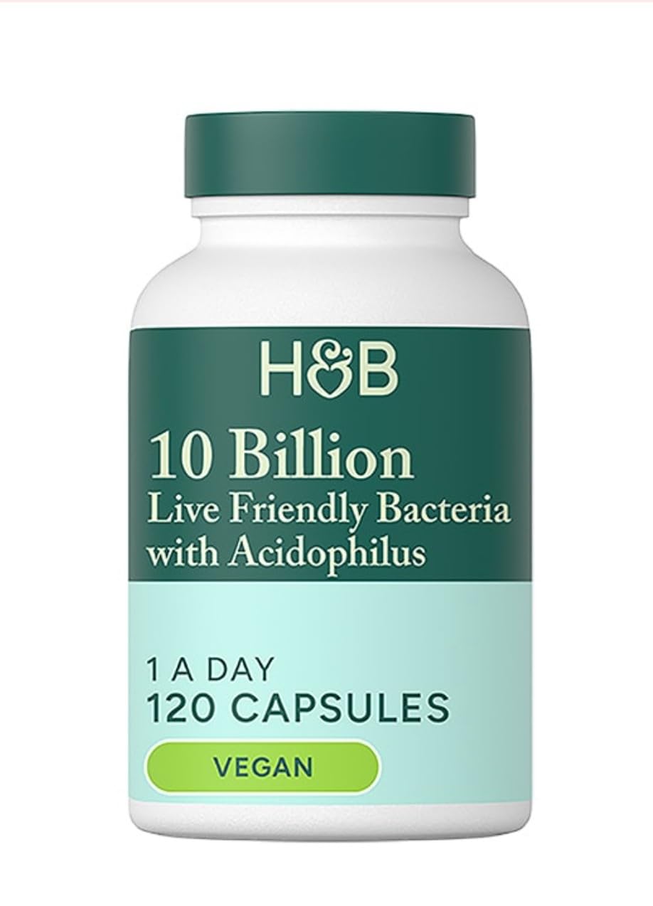 Generic Holland and Barrett 10 Billion Live Friendly Bacteria with Acidophilus, Vegan Capsule 120 Capsules