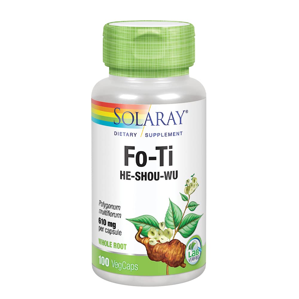 SOLARAY Fo-Ti 610 mg Capsules, 200 VegCaps