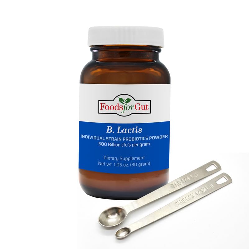 Foods For Gut Bifidobacterium Lactis Probiotic Powder 500 Billion CFU, 1.05 oz