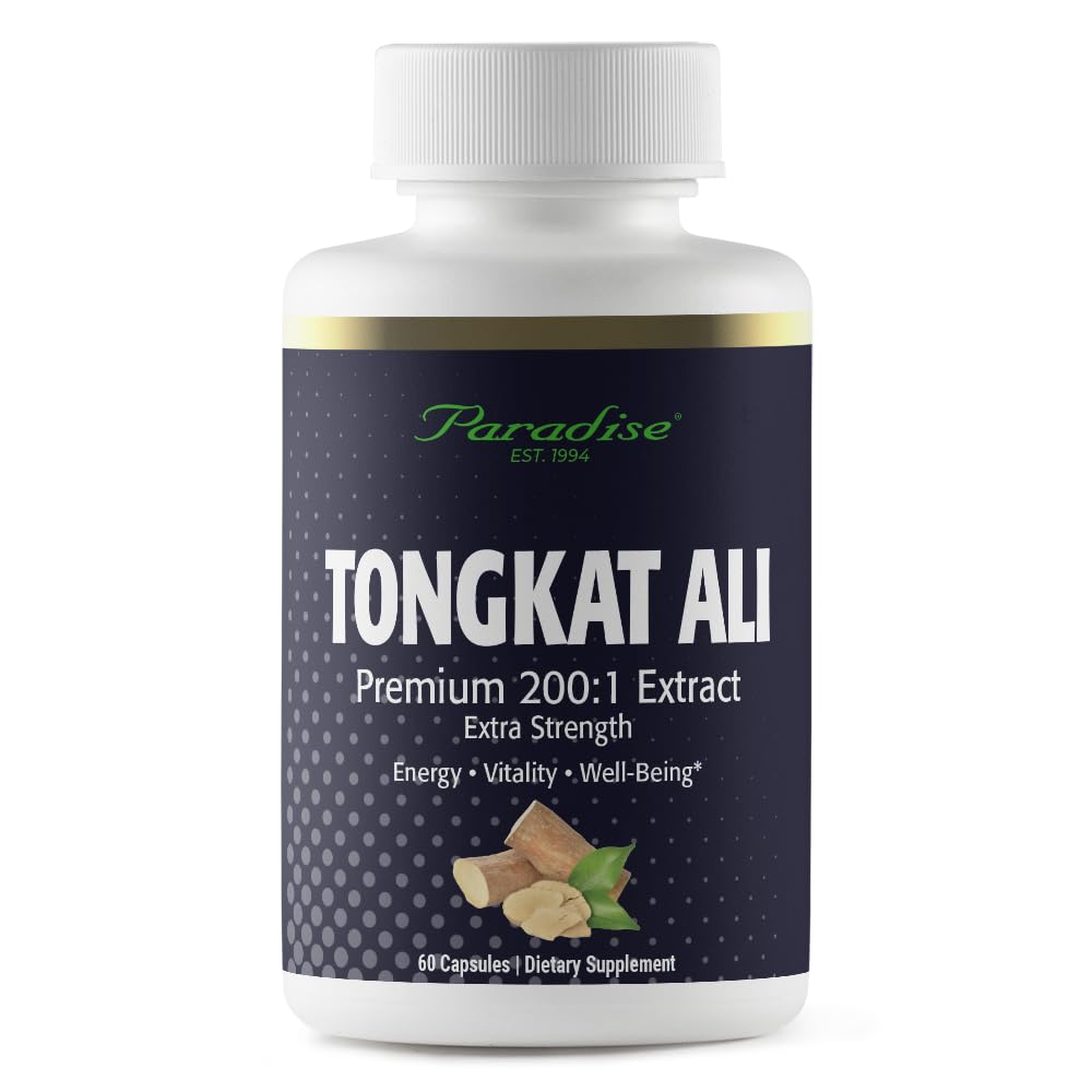 Paradise Herbs Tongkat Ali Premium 200:1 Extract Capsule, 60 Capsules