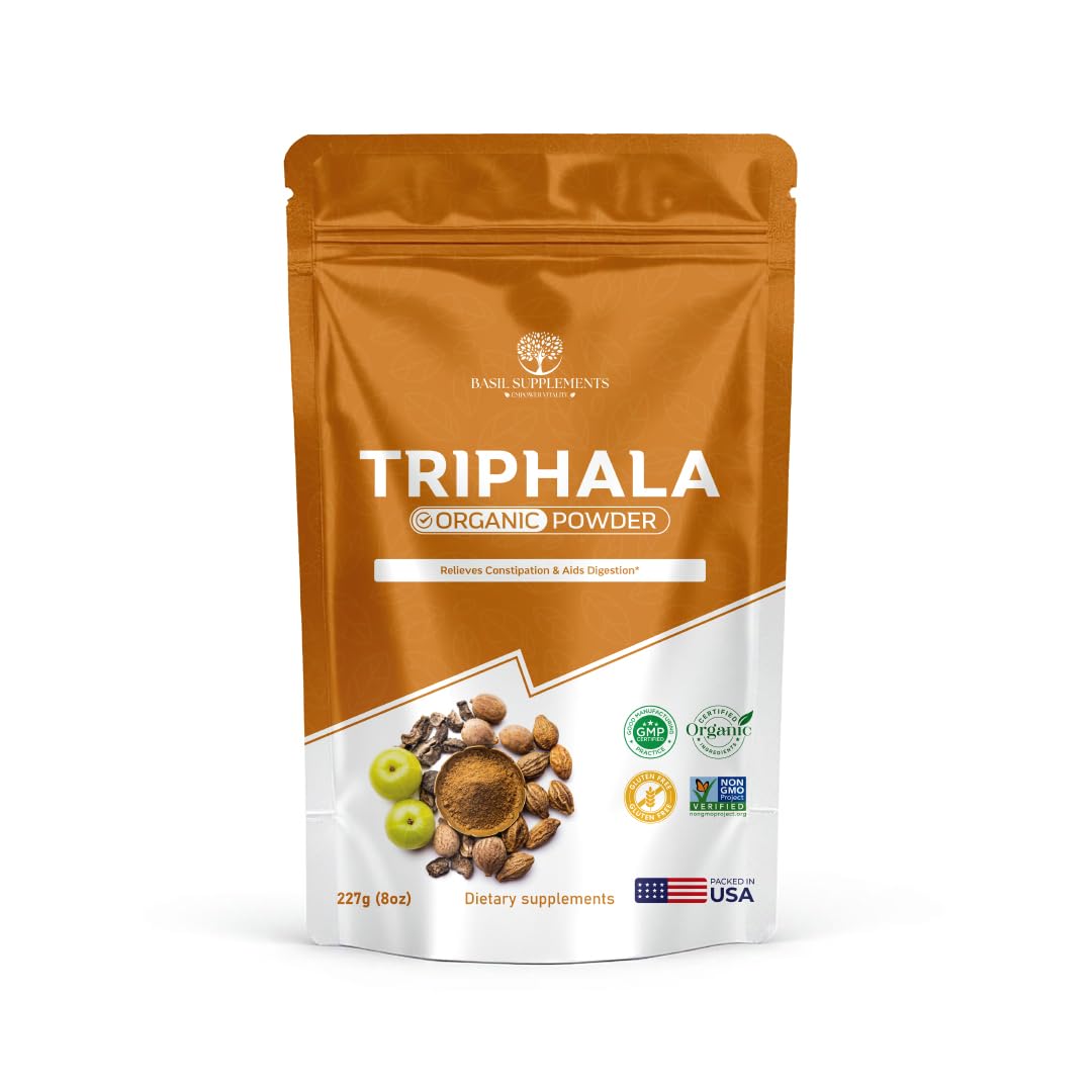 BASIL SUPPLEMENTS Triphala Powder 8 Ounce