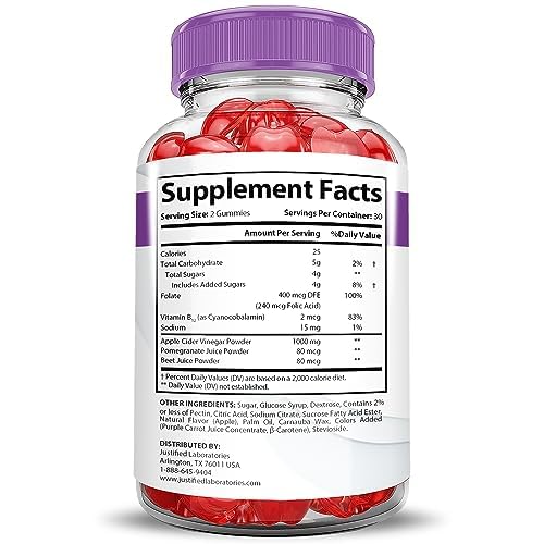 Justified Laboratories Proton Keto ACV Gummies 300 Gummies