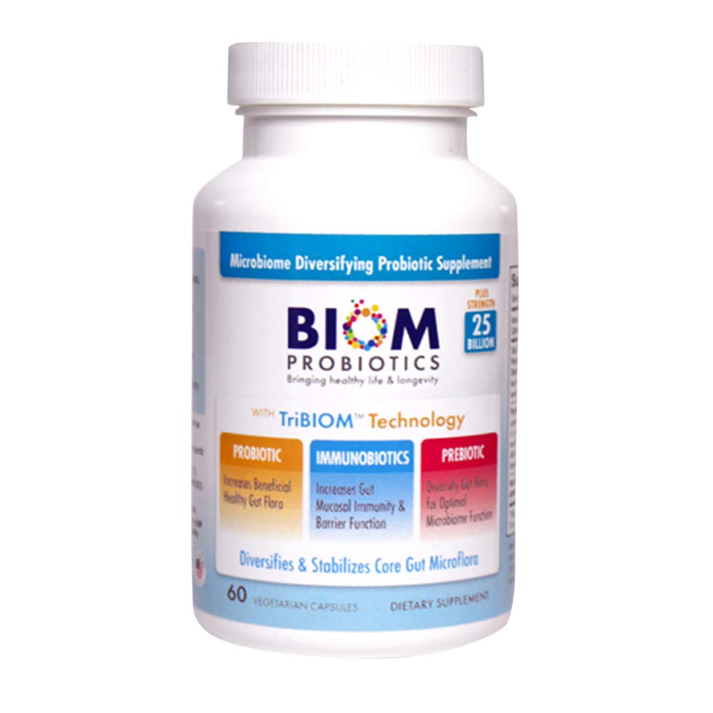 Biom Probiotics 3-in-1 Formula Capsule, 60 Count, 25 Billion CFU