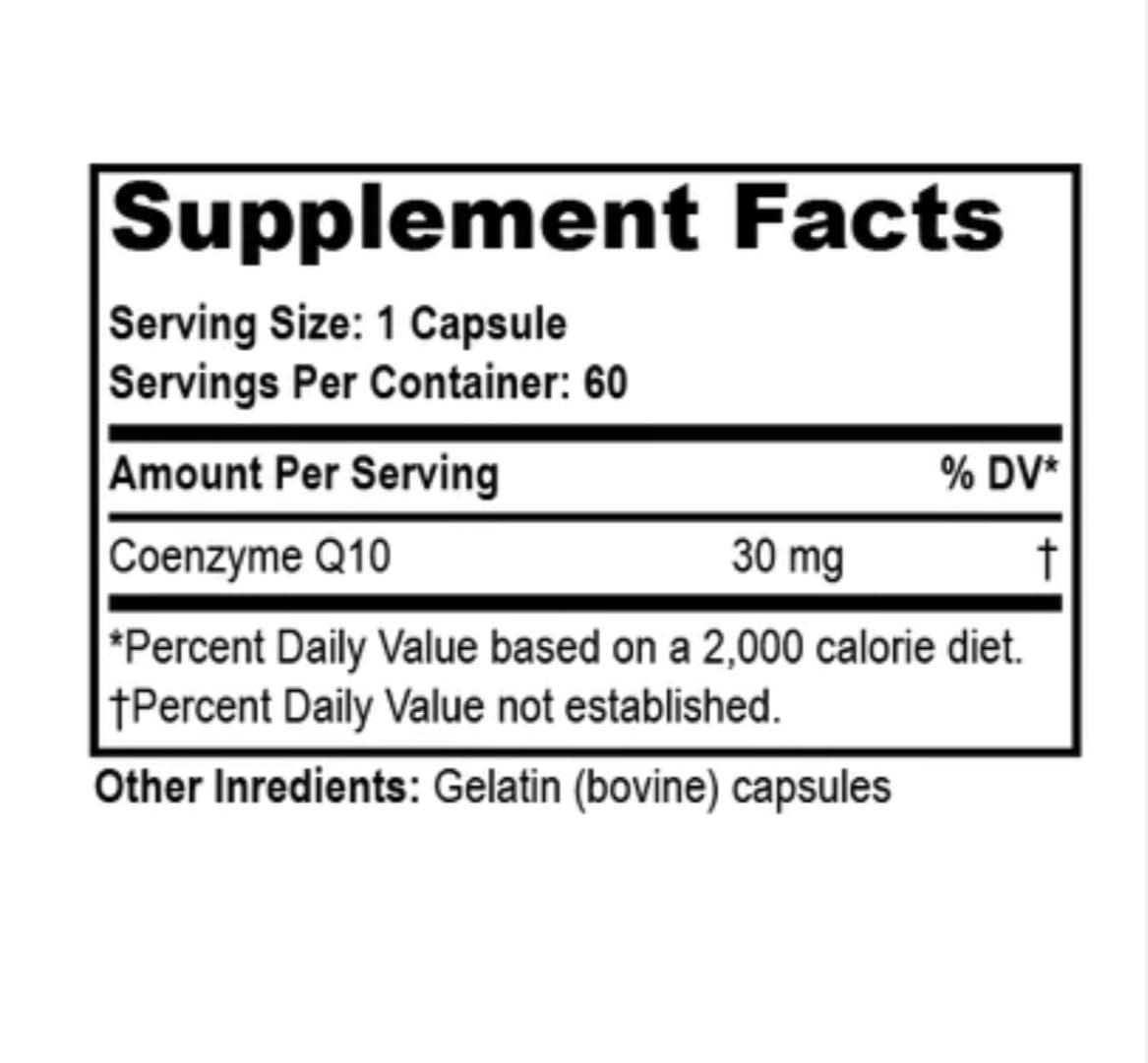 Nutriya CoQ10 Capsule, 60 Count