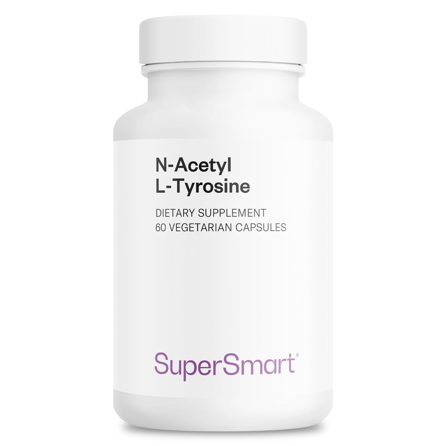 Supersmart N-Acetyl L-Tyrosine Supplement Capsules, 60 Vegetarian Capsules