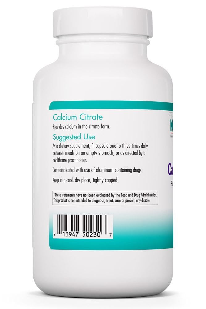 Allergy Research Group NutriCology Calcium Citrate 150 mg Capsules, 180 Count