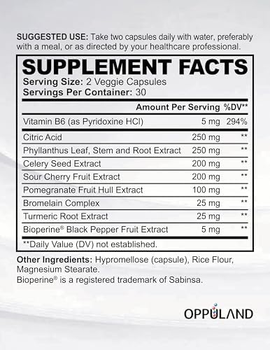 oppuland Uric Acid Detox Capsules, 60 Capsules