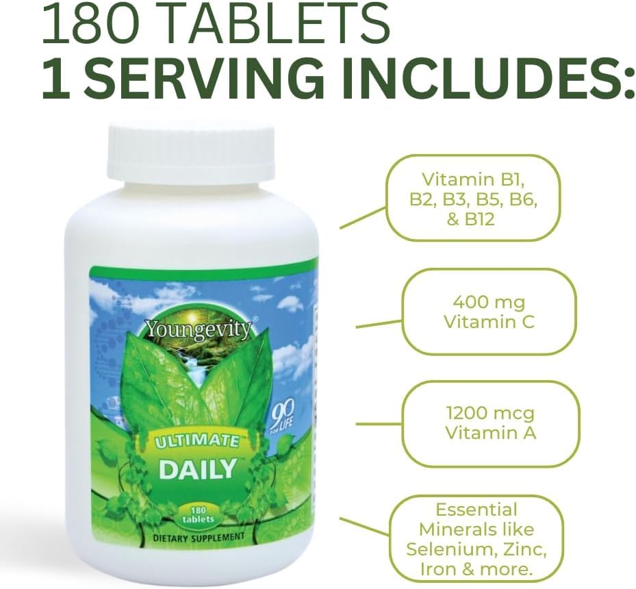 Youngevity Ultimate Daily Capsules 180 Count