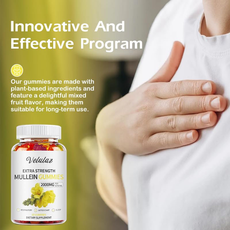 velulaz Mullein Gummies 60 Count