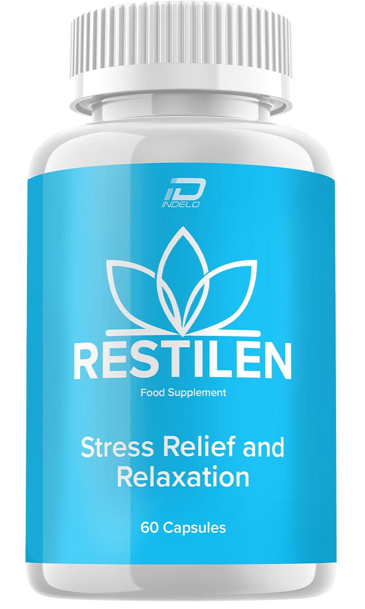 Indelo Restilen Stress Relief and Relaxation Supplement 60 Capsules