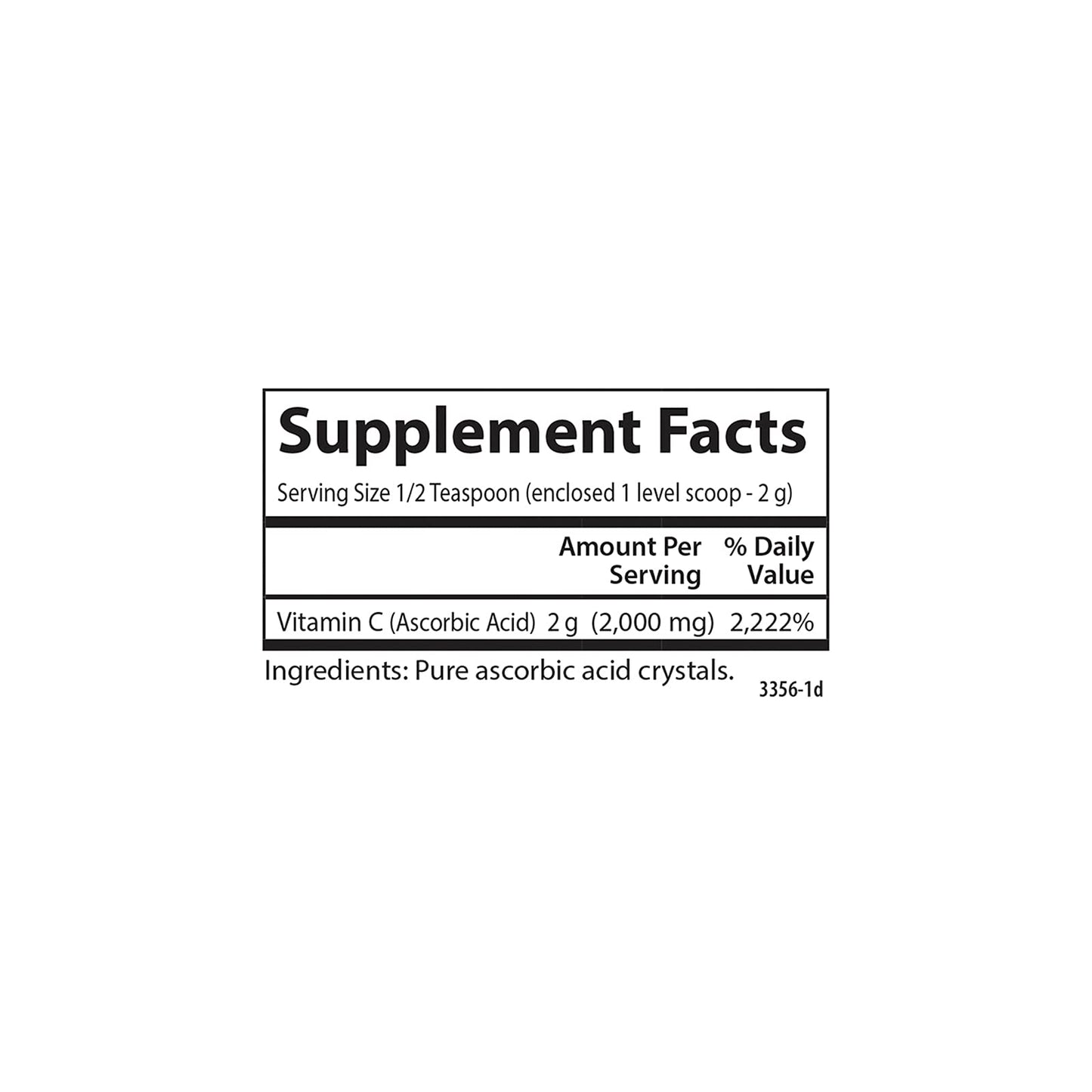 Carlson Non GMO Vitamin C Crystals Powder 6 Ounces