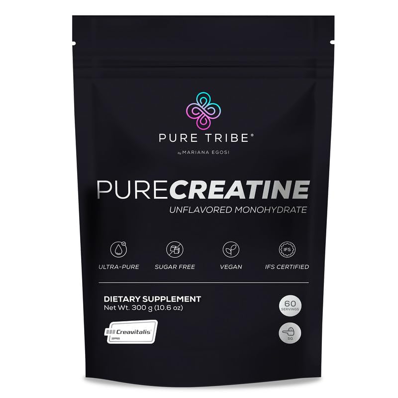 PURE TRIBE PureCreatine Micronized Creatine Monohydrate Powder 10.6 Ounce