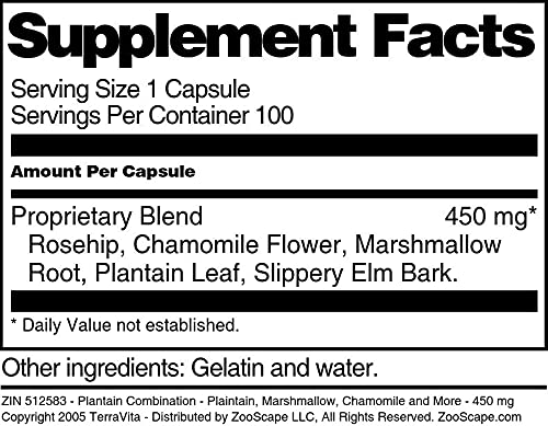 Terravita Plantain Combination Capsule, 100 Capsules