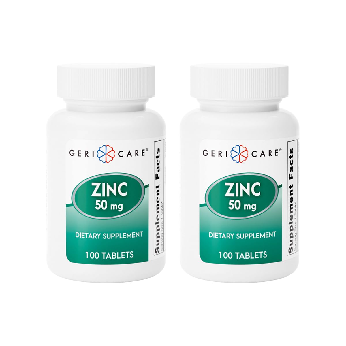 GeriCare Zinc Sulfate Tablets 50mg, 100 Count