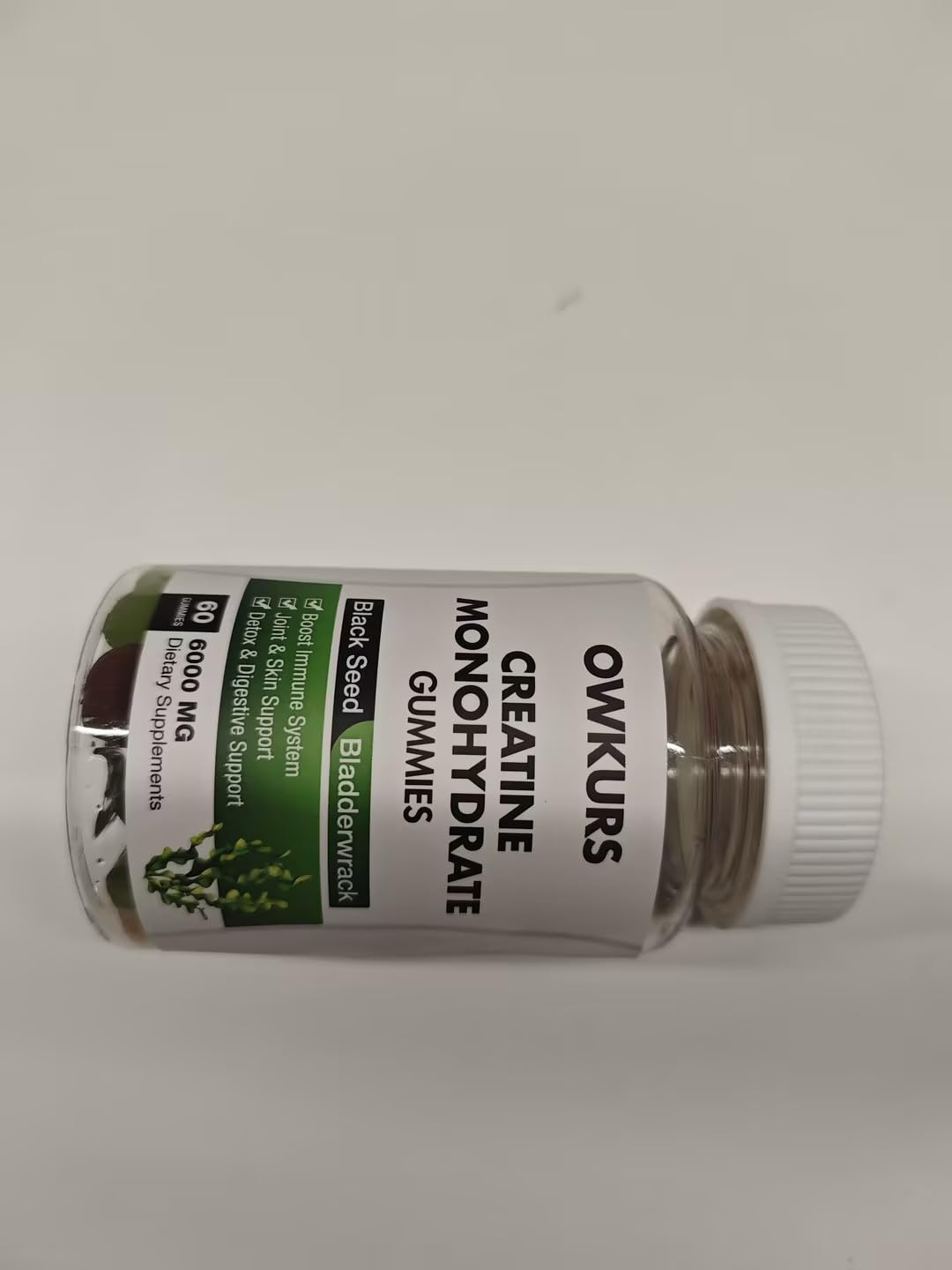 OWKURS Creatine Monohydrate Gummies, 80 Count