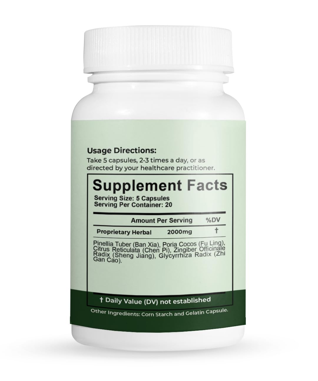 ZenithHerb Citrus & Pinellia/Er Chen Tang Capsules, 100 Capsules