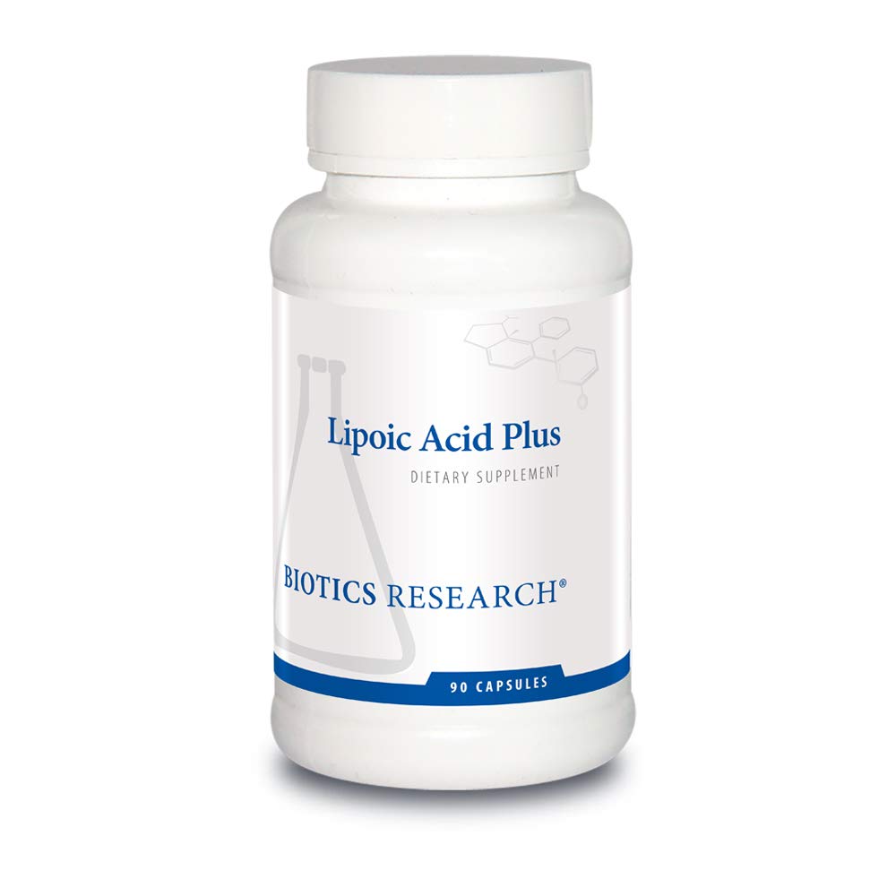 BIOTICS RESEARCH Lipoic Acid Plus Alpha-Lipoic Acid Vitamin C Capsules 90 Count