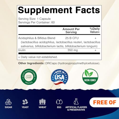 Vitamatic Acidophilus Bifidus 25 Billion DR Capsule, 120 Capsules