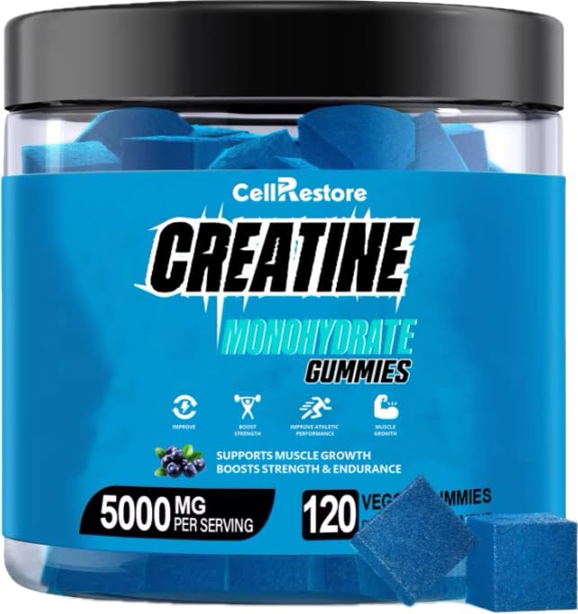 CellRestore Creatine Monohydrate Gummies, 120 Count