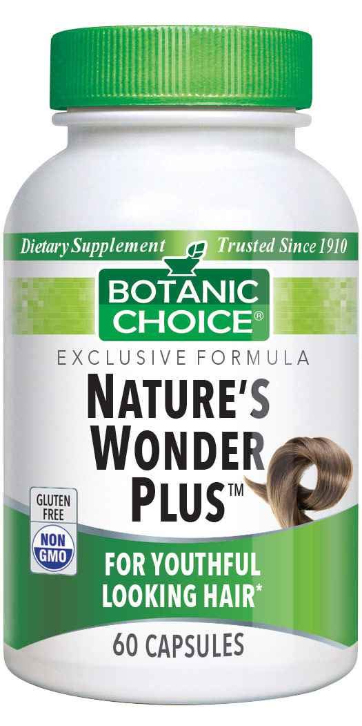 Botanic Choice Nature’s Wonder Plus-Ashwagandha, Biotin, Inositol, Fo-ti Powder Capsule 60 Count