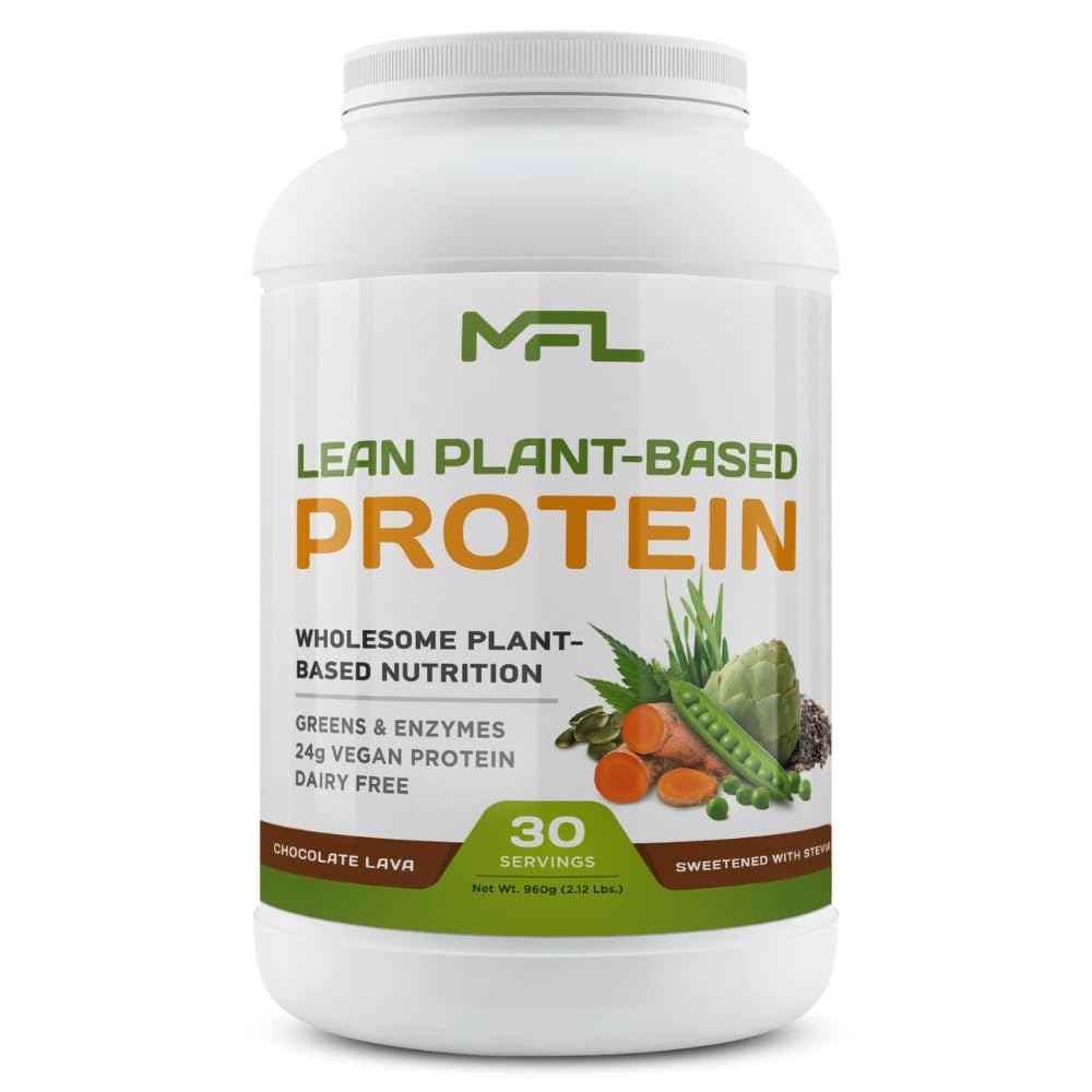 MUSCLE FOOD LABS MFL Vegan Plant-Based Protein Powder, 33.92 Servings, Chocolate Lava