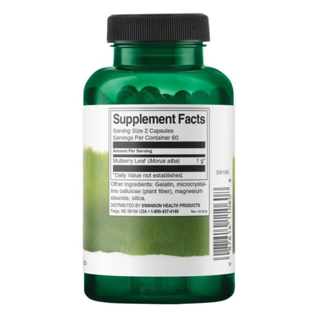 Swanson Full Spectrum Mulberry Leaf Herbal Supplement 500 mg Capsules, 120 Count