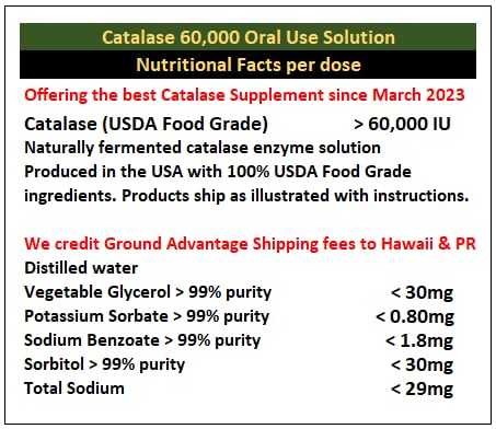 Generic Catalase 60,000 Capsule, 93 Count