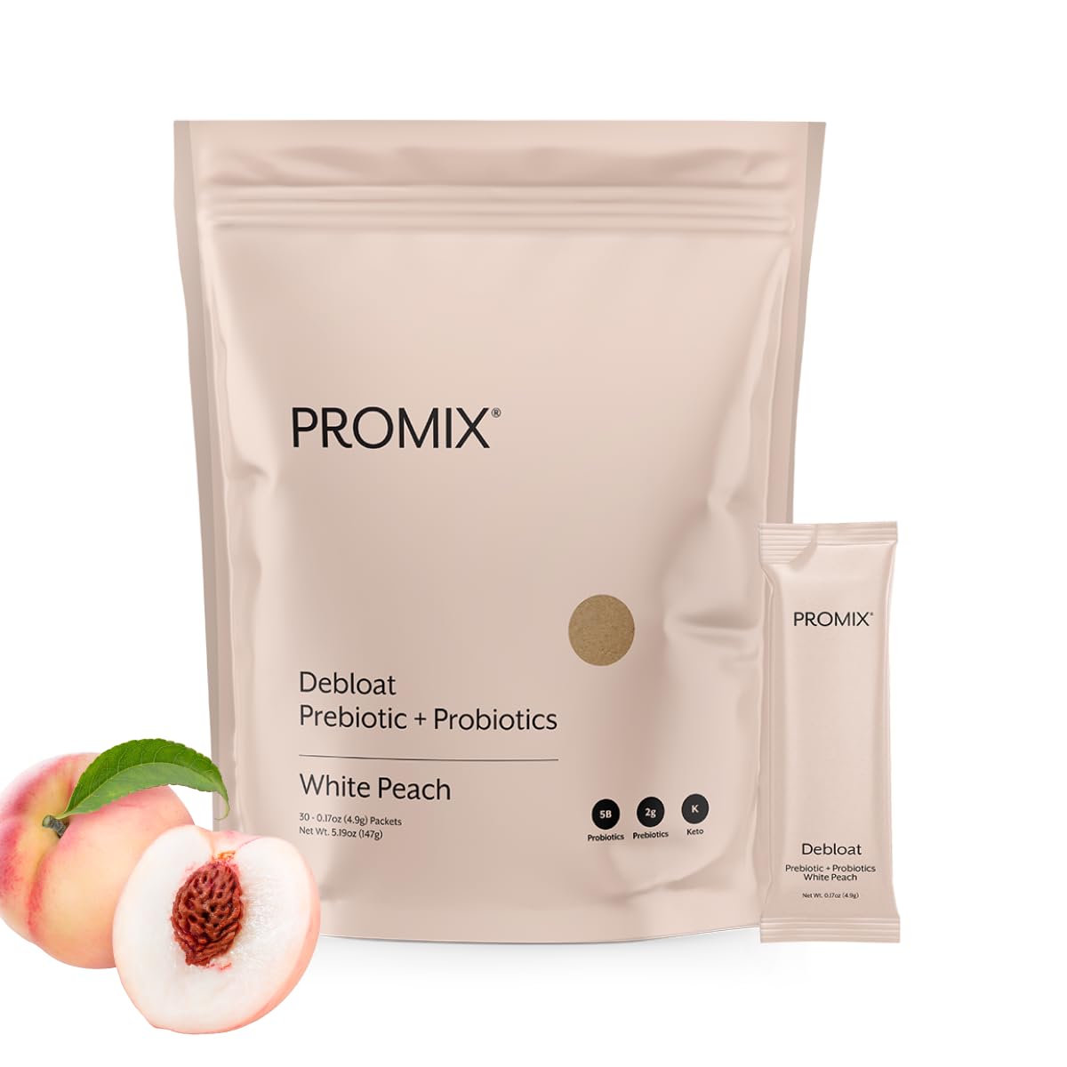 ProMix Nutrition Debloat Prebiotics and Probiotics Powder, 30 Servings