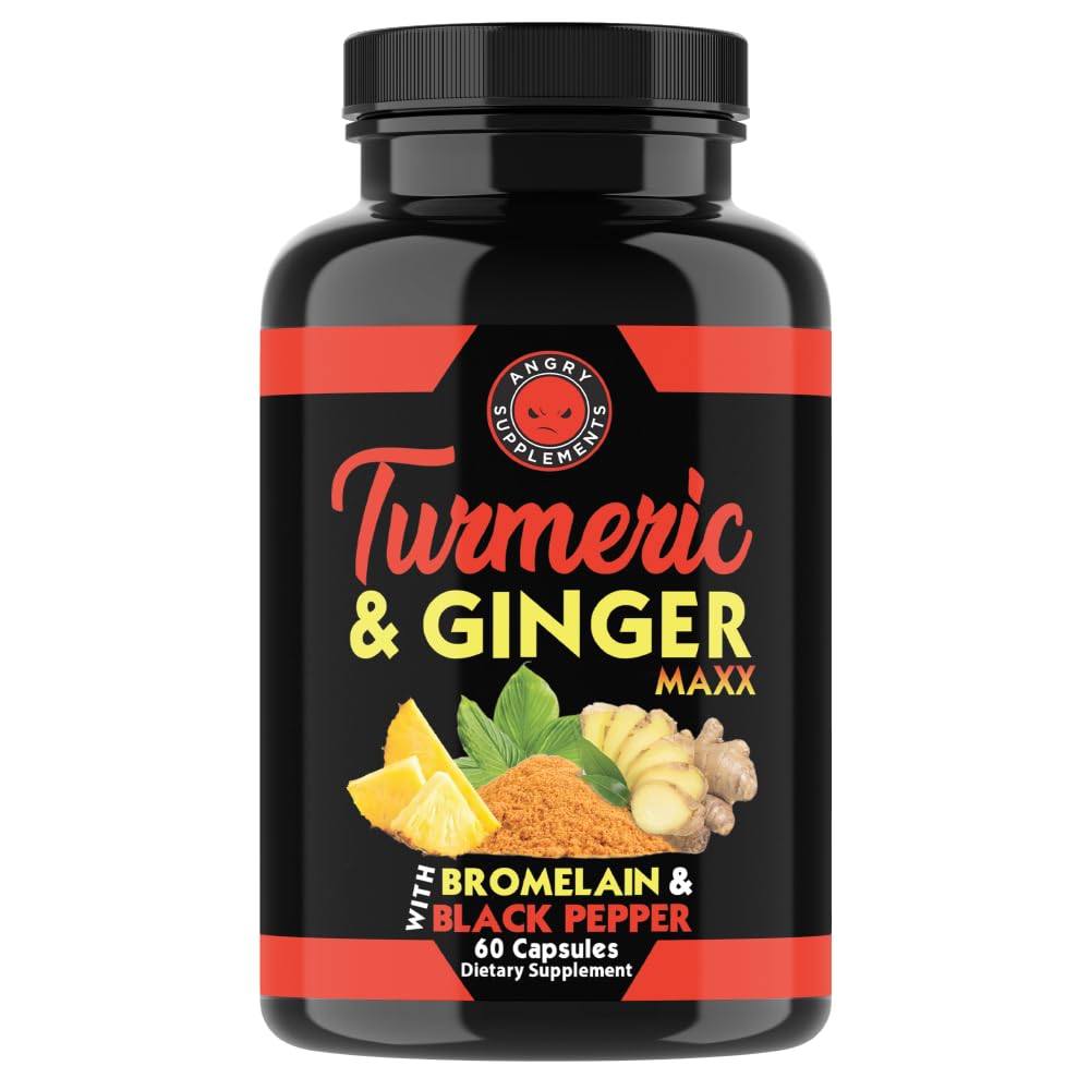 Angry Supplements Turmeric Ginger Maxx 60 Capsules