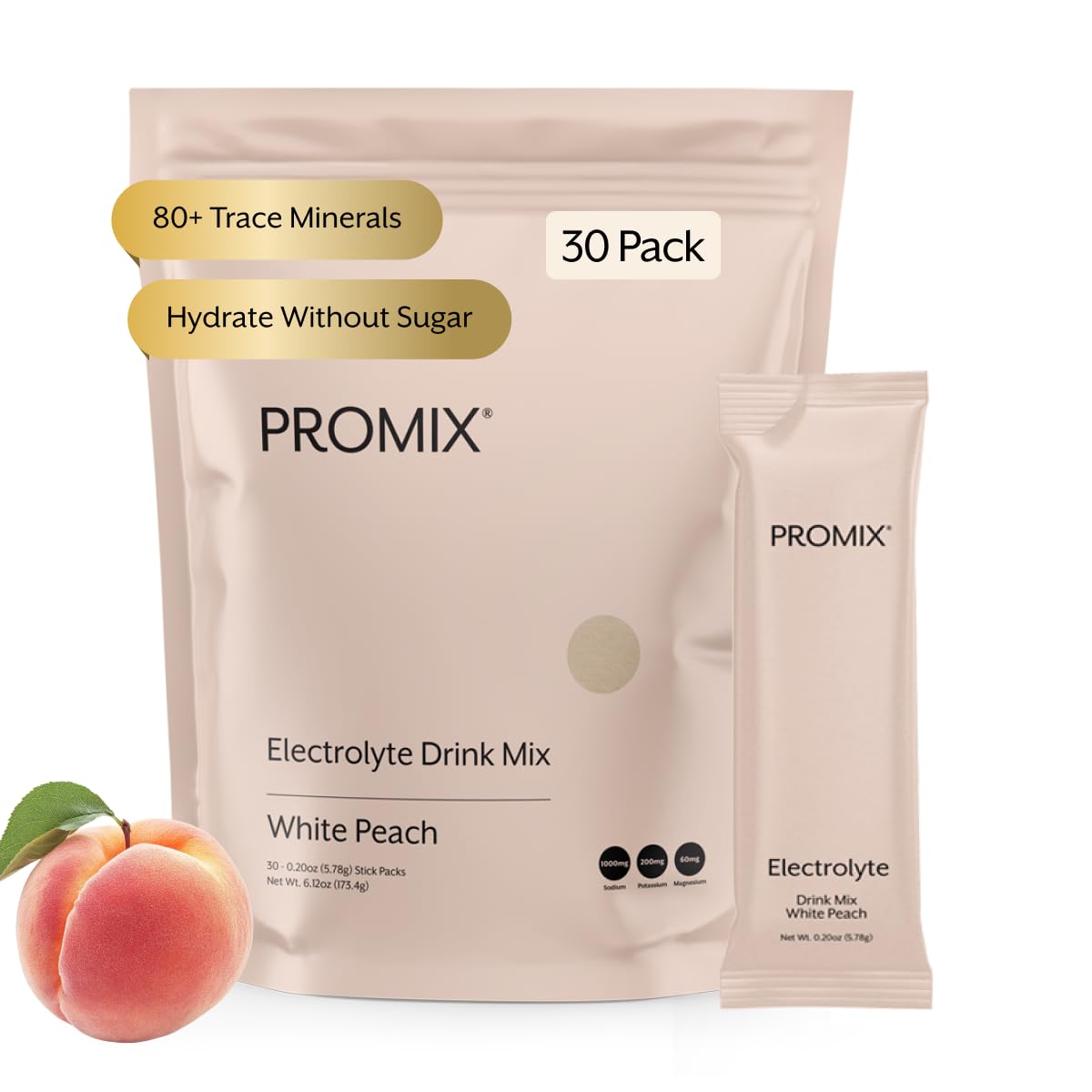 ProMix Nutrition Electrolytes Powder White Peach, 30 Servings